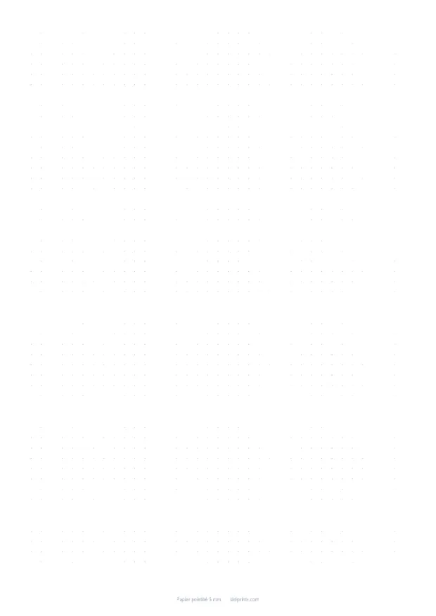 Papier pointillé à imprimer, format A4